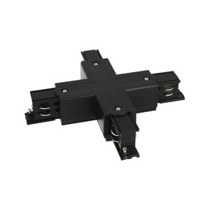 Connettore giunto a forma di X, colore nero, per CB40203 sistema di binari trifase Bar-illuminazione/binario di illuminazione - Product Image 2