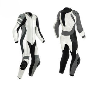 Trajes de moto hechos de cuero Kivotech 100% hechos de material de cuero genuino Trajes de cuero de una pieza para unisex - Product Image 1