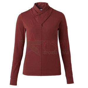 Sweat-shirt d'équitation professionnel pour femmes - Imperméable coupe-vent en tissu extensible Spandex/Polyester Coupe classique - Product Image 1