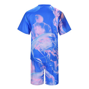 2024 Conjunto de camiseta y pantalones cortos de gran tamaño para hombre, chándal, pantalones de manga corta, ropa deportiva, Fitness Street Summer, conjunto de 2 piezas - Product Image 3