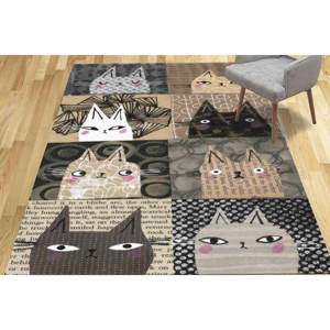 Alfombra para Gatos: Alfombra con Estampado Animal Boho, Alfombra Impresa Apta para Mascotas, Alfombra Delgada No Tejida - Product Image 5