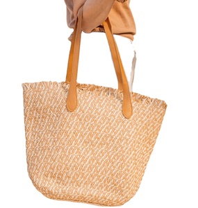 Bolso de Playa Tejido de Estilo Bohemio, Bolso de Paja, Bolso de Playa de Macramé, Directamente del Proveedor Indio - Product Image 1