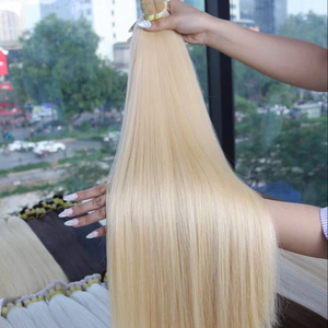Top Trending Vietnamese Virgin Hair Extensions Tangle-Free Natural Wavy Soft Silky Touch Super Double Drawn <b>Bleached</b> Hair - Product Image 1