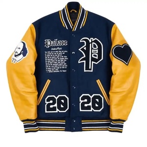 OEM Manufacture Wholesale Price Custom Color Men's Varsity Jacket New Streetwear Style Adult Size <b>Stand</b> Collar Best Quality - Product Image 5