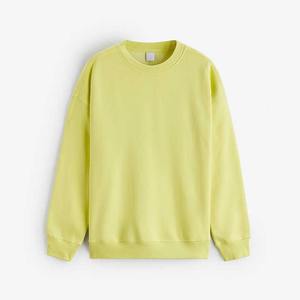 Sudadera con capucha de hombro caído de gran tamaño para hombre, ropa de calle con estampado de logotipo personalizado, cuello redondo, 100% algodón, sudaderas con capucha teñidas lisas - Product Image 4