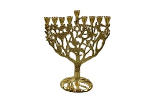 Menorah décorative en métal antique candélabre rétro grand bougeoir pour la décoration de la maison éclairage vêtements de fête - Product Image 5