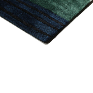 Tapis rectangle de prière de bureau moderne de luxe de designer touffeté à la main en fibre de viscose Pile en peluche douce Pile à boucle antidérapante en latex - Product Image 5