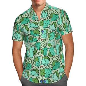 New Summer <b>Men's</b> Button Down Full Printing Floral Oversize Short Sleeve <b>Beach</b> Comfortable Vacation Casual Hawaiian <b>Shirts</b> OEM - Product Image 2
