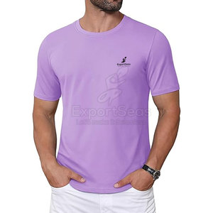 Camisetas en blanco de cuello redondo de secado rápido del fabricante de Pakistán para hombres Venta caliente Diseño de patrón sólido - Product Image 1
