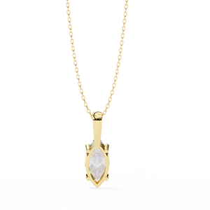 Pendentif en or 18 carats avec diamant et pierre précieuse de laboratoire - Product Image 3
