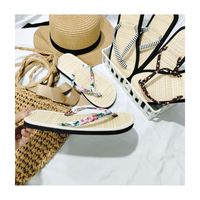 2024 Vietnam nuevo creativo Unisex Seagrass Flip Flop estilos de playa elegantes actividades al aire libre respetuoso con el medio ambiente zapatilla
