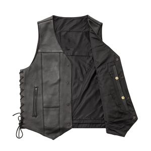 Gilet d'hiver décontracté pour hommes en cuir respirant de haute qualité pour une utilisation en moto en plein air Service OEM personnalisé disponible - Product Image 3