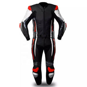 Classic Racing Style Windproof Winter Leather Motorbike Suit Custom Printed Design Protective Gear for <b>Road</b> Track Performance - Product Image 1