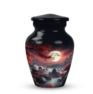 Sakura Night Urns <b>for</b> Cremation <b>Ashes</b> Modern <b>for</b> Human <b>Ashes</b> <b>Keepsake</b> Decorative <b>for</b> Infant Urns Cherry - Product Image 1