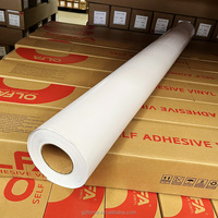 Vinyle auto-adhésif imprimable à solvant écologique blanc brillant mat OLFA 120g*80mic 140g*120mic