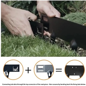 OEM ODM Connecteur rapide Bordure de paysage Boîte à fleurs Ornements de jardin Maison Clôture de jardin Pot fabriqué au Vietnam - Product Image 2