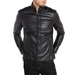 Vestes pour hommes Offre spéciale Veste en cuir pour hommes Veste à logo et design aux couleurs unies personnalisée pour hommes - Product Image 1