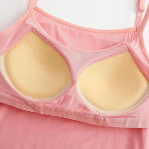 Haute qualité personnalisé femmes été débardeur 100% coton sans couture solide motif adulte taille décontracté rose sans manches Tube Camisole - Product Image 4