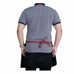 Tablier de barbier à bavette en cuir professionnel Manchette de coiffure respirante pour coiffeurs et barbiers - Product Image 2