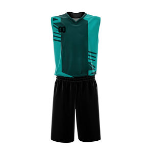 Nouveaux ensembles d'uniformes de basketball unisexes noirs 2025 pour adultes, personnalisables avec logo imprimé de qualité, 100 % polyester, vente en gros du fabricant - Product Image 1