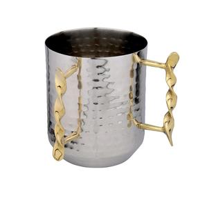 Tasse de lavage en acier inoxydable Design moderne Tasse de lavage en acier inoxydable Tasse Top Trending Brillant Poli Home Wash Cup - Product Image 1