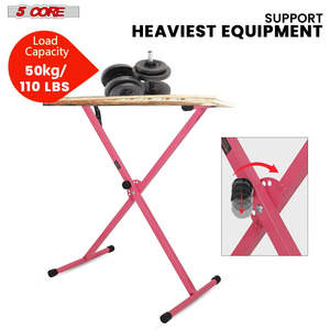 5 Core Keyboard <b>Stand</b> X Shape Height Adjustable Foldable Portable Key Board DJ <b>Controller</b> <b>Stands</b> - Product Image 4