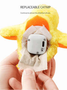 Nouveau Jouet à Mâcher Interactif pour Chat en Peluche Rechargeable, Canard qui Bat les Ailes, Mignon et Moderne - Product Image 4