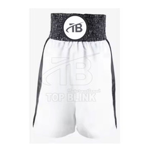 2025 Premium Men's Boxing Shorts 100% Polyester Mid Elastic Waist Quick Dry Sporty Style Private Label Branded <b>for</b> Sale - Product Image 1