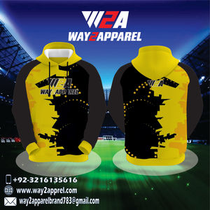 2024 personalizado 100% poliéster hombres Streetwear pulóver con capucha ropa de invierno de alta calidad amplia gama de colores sólidos para - Product Image 4