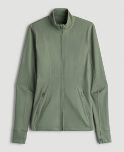 Veste de fitness zippée pour femme, coupe ajustée, col montant, haute qualité, pour la gym et le yoga, respirante, écologique, séchage rapide - Product Image 5