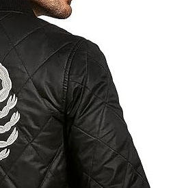 Chaqueta Bomber Deportiva de Alta Calidad, Cuello Redondo, Chaqueta de Satén Estándar de Invierno para Hombre con Logotipo Frontal - Product Image 5
