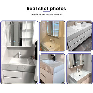 <span class=keywords><strong>Venta</strong></span> Directa <span class=keywords><strong>de</strong></span> Fábrica: Mueble <span class=keywords><strong>de</strong></span> Baño Integrado <span class=keywords><strong>de</strong></span> Lujo con Espejo Luminoso Inteligente LED, Ideal para Baños Domésticos - Product Image 5