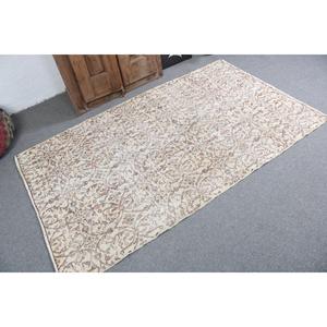 Alfombra Turca, Alfombra de 3.9x6.6 pies, Alfombra con diseño de plantas y árboles blancos - Product Image 2