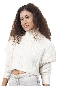 Suéter informal para mujer, Jersey de punto, cultivo de nailon sólido/acrílico, precio al por mayor, instalaciones de producción a granel, Bangladesh - Product Image 4