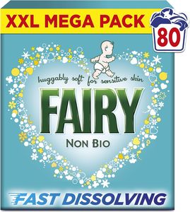 Lessive en poudre Fairy Non Bio 4,4 kg, 80 lavages, pour peaux sensibles, avec technologie anti-résidus - Emballage variable - Product Image 5