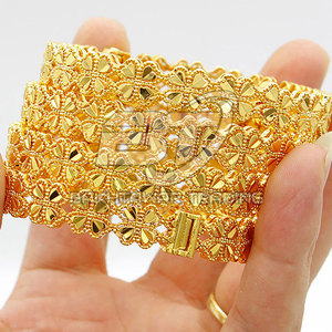 2026 Luxury Bridal <b>Bangles</b> for Women Gold Finish Wedding Jewelry Designer Wedding <b>Bangles</b> <b>Set</b> - Product Image 3