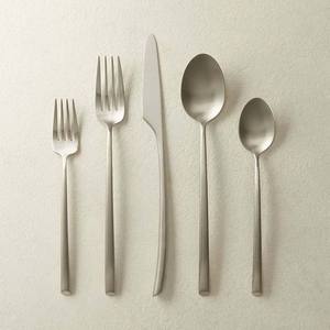 Long Creative Handicraft Handle Royal Unique Silver Plated Design Elegant <b>Cutlery</b> Tableware Simplicity <b>Cutlery</b> Set - Product Image 3