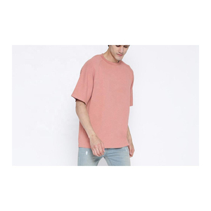 T-shirt en coton premium uni pour homme, tee-shirt basique, tissu doux et confortable, fournisseur OEM - Product Image 3