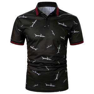 Polo de Golf de manga corta para hombre, ligero, transpirable, que absorbe la humedad, ropa deportiva informal con técnicas estampadas, el - Product Image 2