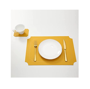 Tapis d'assiette en cuir personnalisés tapis de table napperons qualité supérieure design fait main à prix compétitif - Product Image 6