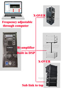 Vente d'usine, amplificateur de ligne de subwoofer haute puissance 300 watts + 800 watts RMS, module d'amplificateur de classe D avec DSP