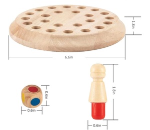 Damas chinas SUTRA con 60 piezas Canicas de 6 colores Juego de mesa Cajón Canicas de vidrio - Product Image 2