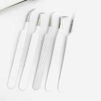 Pinzas Profesionales para Pestañas de Marca Privada, Acero Inoxidable, Logotipo Personalizado, Precisión, Durabilidad, Pinzas para Extensión de Pestañas de Volumen, Venta al por Mayor