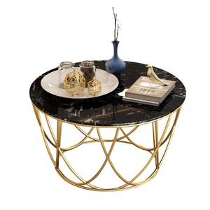 Muebles de mesa plateados y blancos para el lado del sofá a precio barato, tamaño personalizado, diseño clásico, muebles de sala de estar, Mesa para el hogar - Product Image 2