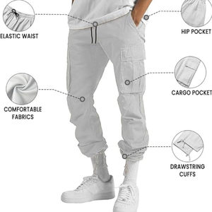 <b>Men</b> Multi Pocket Cargo Pants Spring and Autumn New <b>Men's</b> <b>Overalls</b> Cargo Pant in Low Price Direct From Factory - Product Image 6
