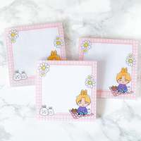Fournitures de bureau personnalisées Kawaii Papeterie Notes autocollantes 4x6 pouces Bloc-notes Impression en gros