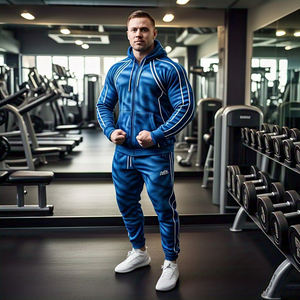 Chándal de sublimación de lana pesada para hombre, jersey de alta calidad con capucha estampada, pantalones de chándal para hombre, chándal de sublimación de lana 100% - Product Image 5