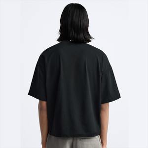 เสื้อยืดโอเวอร์ไซส์ทรงบ็อกซี่ ผ้าถักน้ำหนัก 240 กรัม พิมพ์โลโก้ได้ตามต้องการ สำหรับผู้ชาย สไตล์สตรีทแวร์ สีพื้น เป็นมิตรต่อสิ่งแวดล้อม - Product Image 3