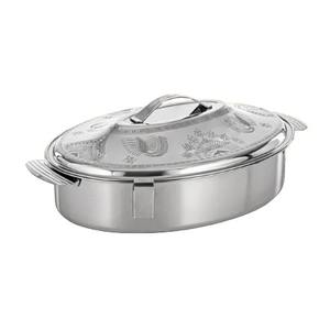 Stylish Unique Silver Metal Cooking <b>Pot</b> with Stainless Steel Lid 30cm Dishwasher Safe <b>Soup</b> & Stock <b>Pots</b> for Hotel Restaurant Use - Product Image 3