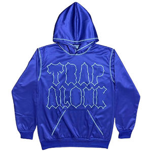 Sudaderas de lana de algodón 100% de alta calidad para hombre, sudaderas con capucha de manga larga con estampado de sublimación de logotipo personalizado, técnica de lavado de invierno - Product Image 6